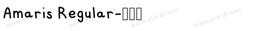 Amaris Regular字体转换